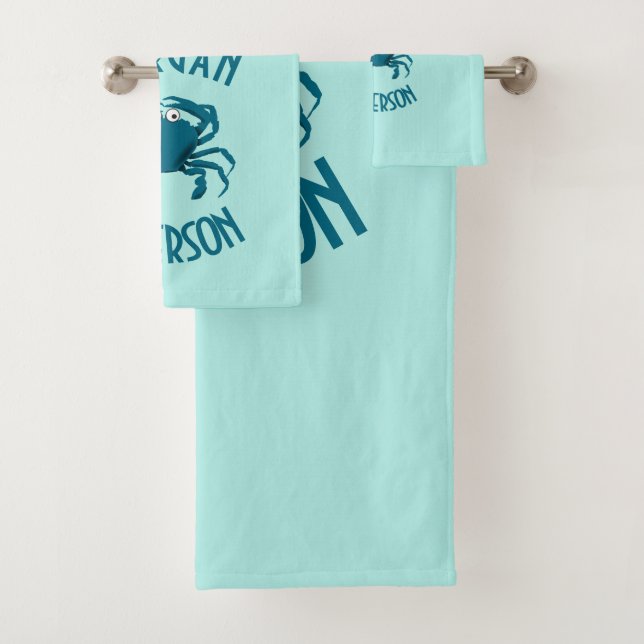 Conjunto de Toalhas de Banho Tema Praia do Carangu (Insitu)