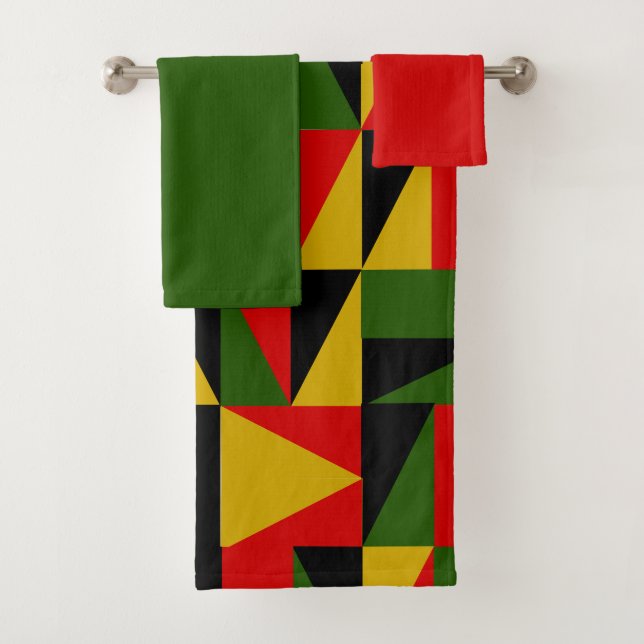 Conjunto de Toalhas de Banho Triângulos História N (Insitu)
