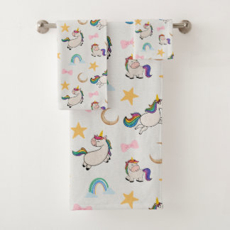 Conjunto de Toalhas de Banho Unicorn Dreams (v.1)