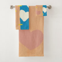 Conjunto de Toalhas de Banho Vento de Amor