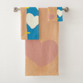 Conjunto de Toalhas de Banho Vento de Amor