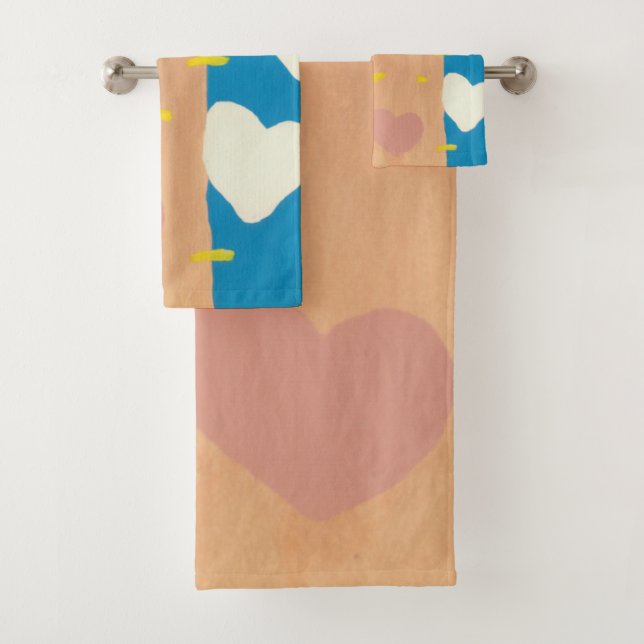 Conjunto de Toalhas de Banho Vento de Amor (Insitu)