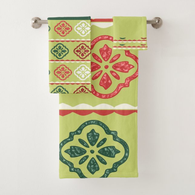 Conjunto de toalhas de banho verde (Insitu)