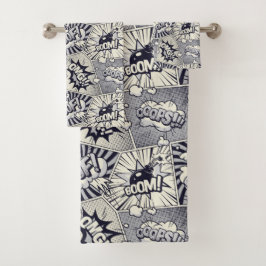 Conjunto de Toalhas de Bolha de Discurso da HQ Boo