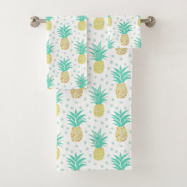 Conjunto de toalhas de Bolinhas do Pineapple
