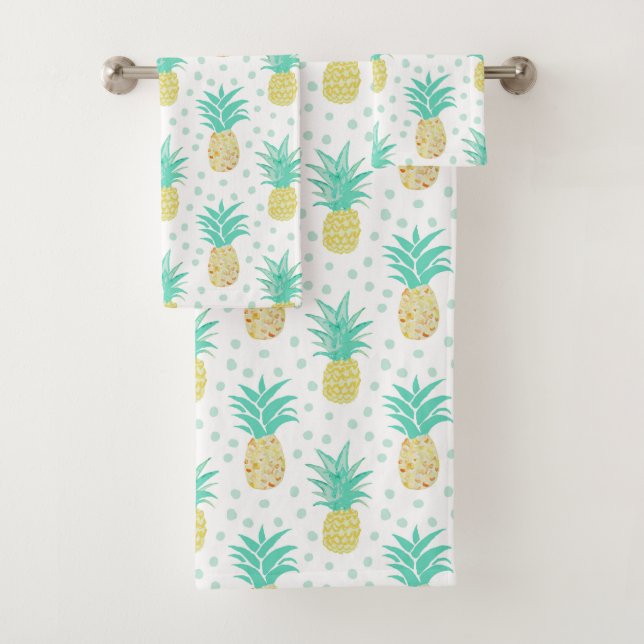 Conjunto de toalhas de Bolinhas do Pineapple (Insitu)