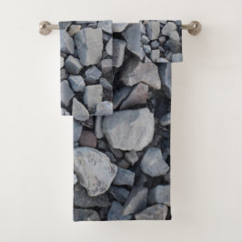 Conjunto de toalhas de cascalho