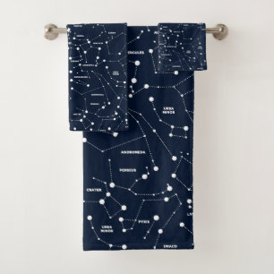 Conjunto de Toalhas de Constelações Estrelas