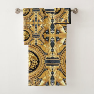 Conjunto de Toalhas de Convidados Golden Medusa Sp