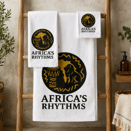Conjunto de Toalhas de Dança de Tambor Tribal Afri
