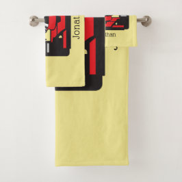 Conjunto de toalhas de Design de barra de carro de