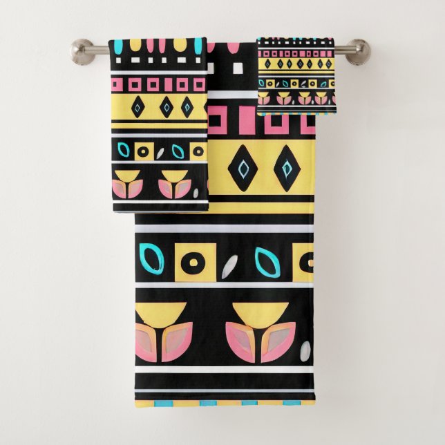Conjunto de toalhas de Design étnico (Insitu)