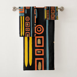 Conjunto de toalhas de Design étnico