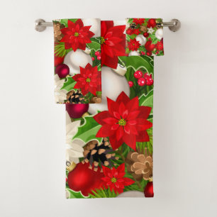 Conjunto de Toalhas de Feriados Felizes