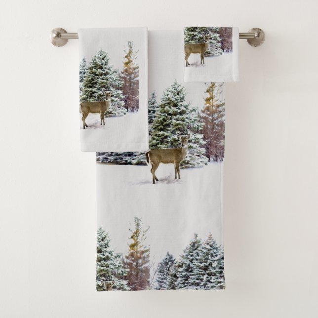 Conjunto de Toalhas de Férias Floresta de Inverno (Insitu)