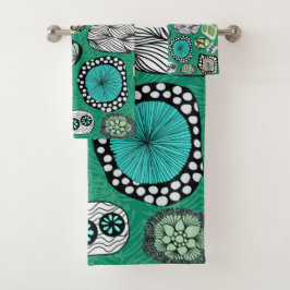 Conjunto de Toalhas de Flor Moderno do Motif