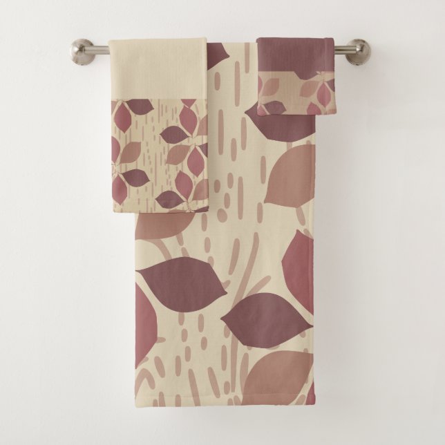 Conjunto de toalhas de Folha Castanha (Insitu)