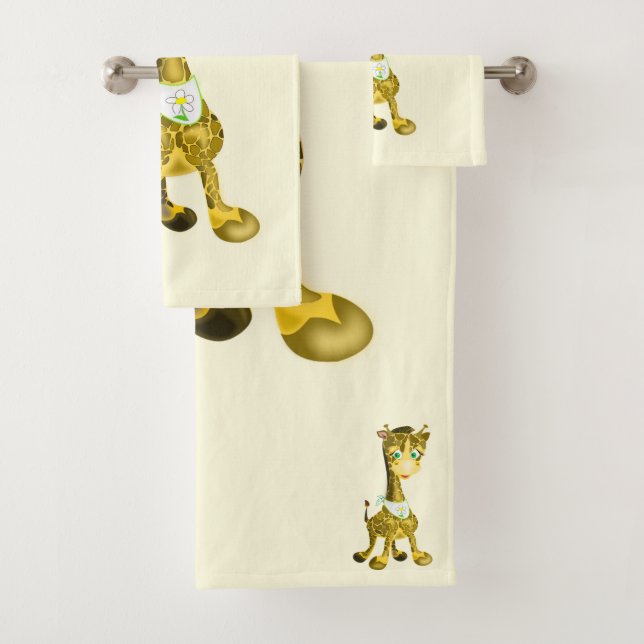 Conjunto de Toalhas de Girafa Bath (Insitu)