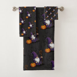 Conjunto de Toalhas de Gnome de Halloween