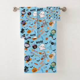 Conjunto de Toalhas de Halloween