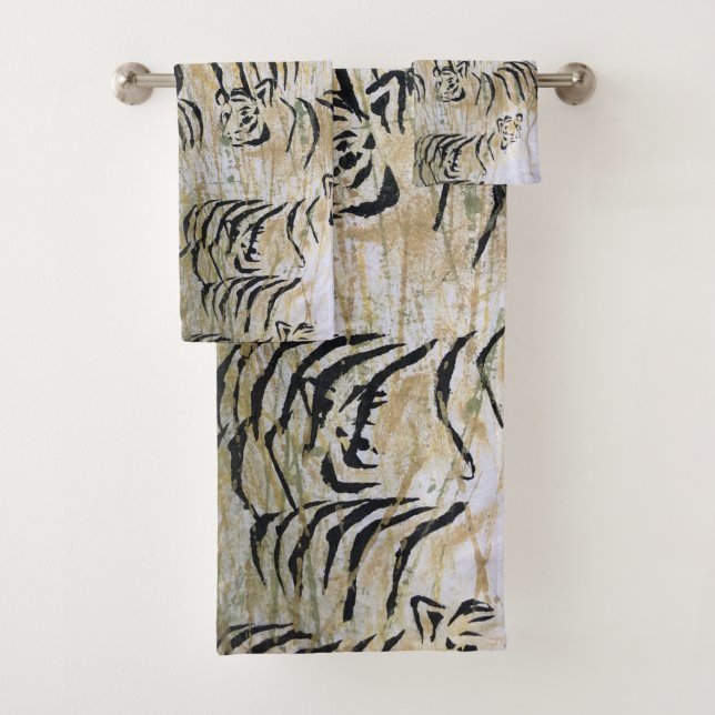 Conjunto de Toalhas de Impressão de Fibra Arte de  (Insitu)