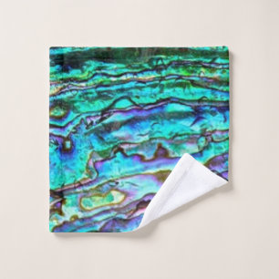 Conjunto de toalhas de lavagem da Paua Shell Abalo