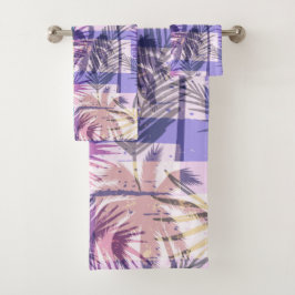 Conjunto de toalhas de palma tropical