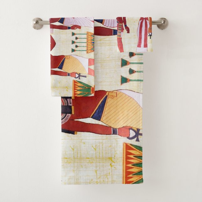 Conjunto de Toalhas de Papiro Real Egípcio (Insitu)