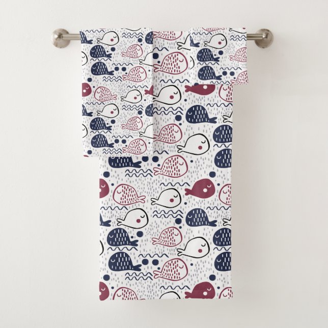 Conjunto de toalhas de peixes cortantes (Insitu)