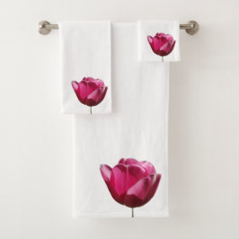 Conjunto de Toalhas de Tulip Rosa