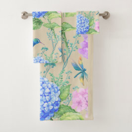 Conjunto de Toalhas de Verão Hydrangea