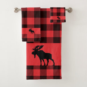 Conjunto de toalhas de Xadrez de Buffalo, Moose-Wa