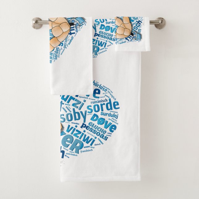 Conjunto De Toalhas Deaf-Hand (Insitu)