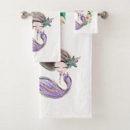 Conjunto De Toalhas Debaixo do Mar