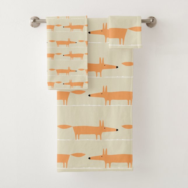 Conjunto De Toalhas Decência da Sala Moderna das Crianças Fox (Insitu)