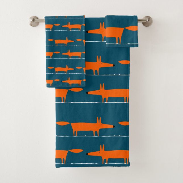 Conjunto De Toalhas Decência da Sala Moderna das Crianças Fox (Insitu)