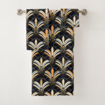 Deco de Arte Azul e Dourada