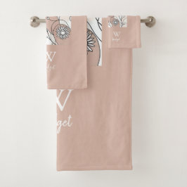 Conjunto De Toalhas Decor de Abstrato Boho Cozy minimalista