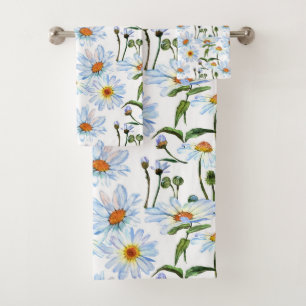 Conjunto De Toalhas Decoração de Banheiro Amante de Flor de Margarida