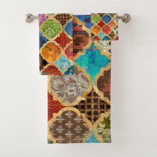 Conjunto De Toalhas Decoração de luxo colorido turco marroquino