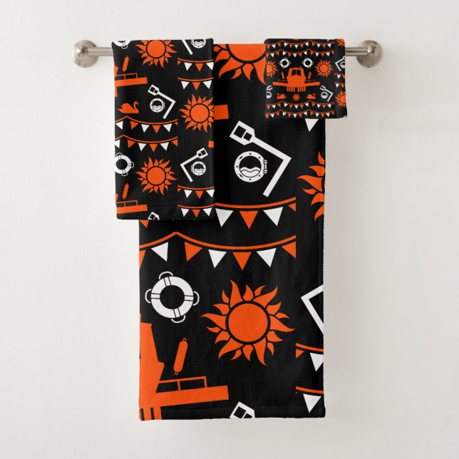 Conjunto De Toalhas Decoração E Presentes De Narrowboat (Insitu)