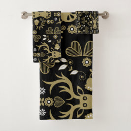 Conjunto De Toalhas Dedo Dourado escandinavo moderno