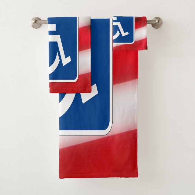 Conjunto De Toalhas deficiente Veteran EUA (Insitu)