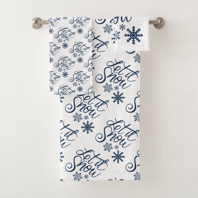 Conjunto De Toalhas Deixe nevar (Insitu)
