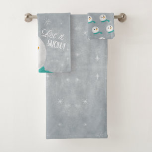Conjunto De Toalhas Deixe-o nevar