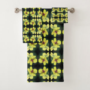 Conjunto De Toalhas Delicate Yellow Abstrato Art
