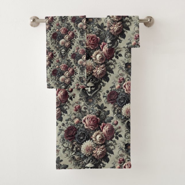 Conjunto De Toalhas Dellamorte Dellamore - Vitoriano Gótico (Insitu)