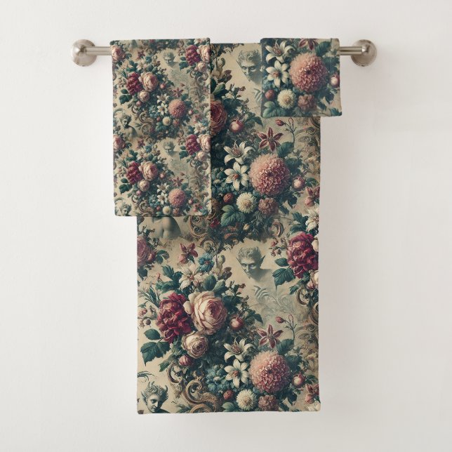 Conjunto De Toalhas Demônios de Dandy - Vitoriano Gótico (Insitu)