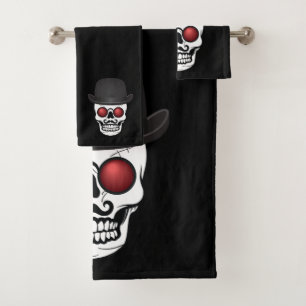 Conjunto De Toalhas Derby Costumed Skull