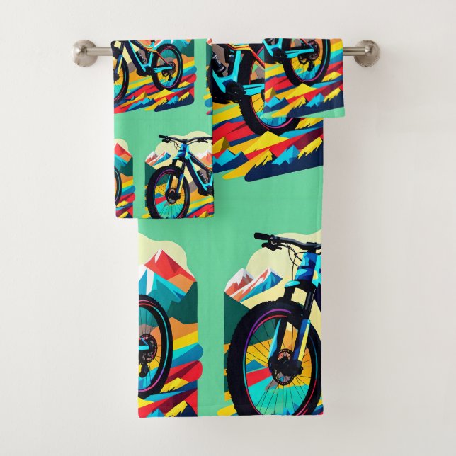 Conjunto De Toalhas Descida Mountain Bike Art (Insitu)